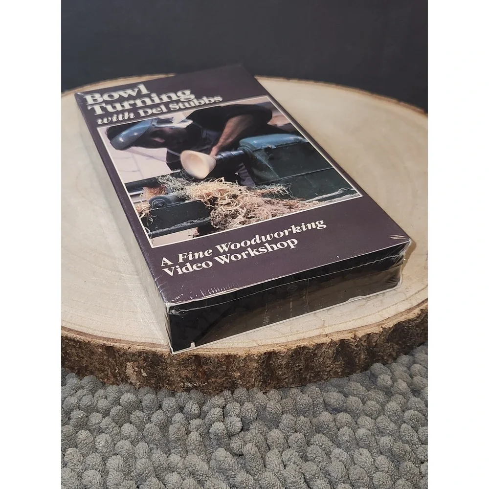 Bowl Turning with Del Stubbs Fine Woodworking~NEW/SEALED~ VHS (1985)‎ 120min